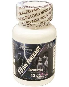 10 Day Forecast 3200mg Dietary Supplement 12 Capsule Bottle