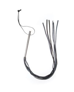 Leather Whip Metal Handle Triple X 12007