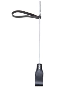 Leather Crop Metal Handle Triple X 12010
