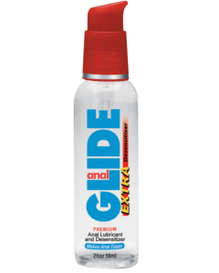 Anal Glide Extra 2 Oz Premium Water Based Lubricant Desensitizer