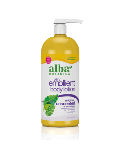Very Emollient Unscented Original Body Lotion 32 Oz Alba Botanica front