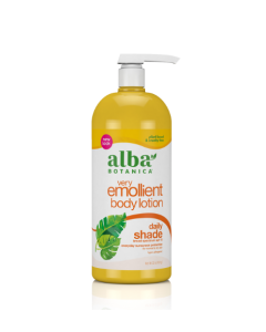 Very Emollient Daily Shade Body Lotion 32 Oz Alba Botanica 15 SPF front
