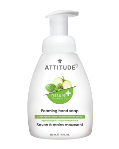 Green Apple Basil Hypoallergenic Foaming Hand Soap 10 fl oz Attitude