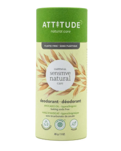 Avocado Oil Baking Soda Free Deodorant 3 oz Hypoallergenic Attitude