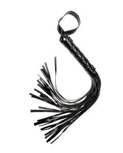 Allure X Play Whip Faux Leather Black