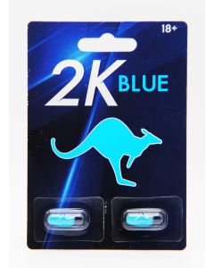 Kangaroo 2K Blue Alpha 3000 Male Enhancement 2 Counts Pack