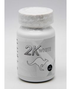 Kangaroo 2K White 12 Counts Male Enhancement Bottle Front View
