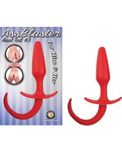 Ass Blaster Anal Tail Silicone For Him and Her Red