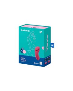 Satisfyer Sexy Secret Wine Waterproof Rechargeable Vibrator Red box