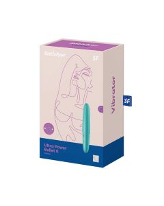 Satisfyer Ultra Power Bullet Vibrator 6 Turquoise Silicone Waterproof box