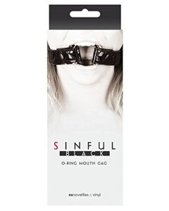 Sinful Black O-Ring Mouth Gag
