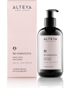 Bio Damascena Rose Otto Face Wash 250ml Alteya Organics box
