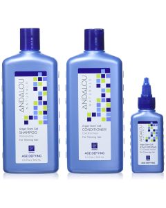 Age Defying Hair Thinning Treatment System 3 Step Kit Andalou Naturals