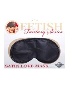 Satin Love Mask in Black