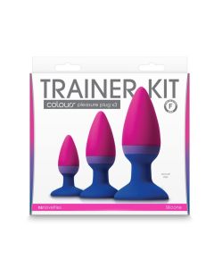NS Colours Trainer Kit Multicolor 3 Pleasure Anal Plugs Silicone box