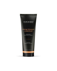 Wicked Orange Blossom Patchouli Massage Cream 4 oz. Vegan