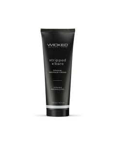 Wicked Stripped Bare Sensual Massage Cream 4 oz. Naturally Scented