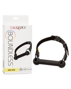 CalExotics Boundless Silicone Bar Gag Vegan Leather Straps box