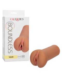 CalExotics Boundless Vulva Brown ​Life Like Close Ended Masturbato box