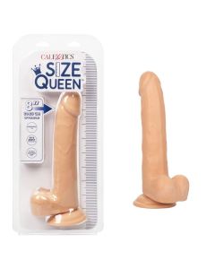 Dildo Size Queen 8" Flexible Shaft CalExotics Ivory Life Like Feel box