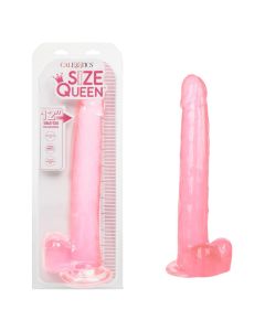 Dildo Size Queen 12" Flexible Pink Life Like Feel CalExotics box