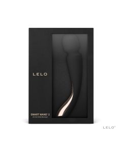 Lelo Smart Wand 2 Medium Black Silicone Vibrator box