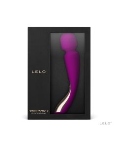 Lelo Smart Wand 2 Medium Deep Rose Silicone Vibrator Luxury Massager box