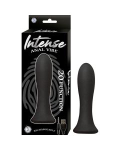 Nasstoys Intense Anal Vibrator Rechargeable Waterproof Silicone Black