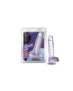 Blush Naturally Yours 6" Crystalline Lifelike Dildo Amethyst box