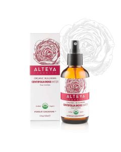 Organic Bulgarian Centifolia Rose Water Spray 4 Oz Alteya both