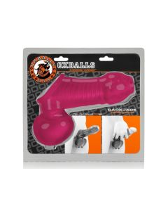 Oxballs Sackjack Wearable Jackoff Sheath Flex Tpr Hot Pink box