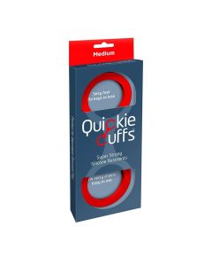 Creative Conceptions Medium Red Quickie Flexible Silicone Cuffs
