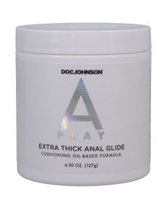 A-Play Extra Thick Anal Glide Cushioning Oil-Based Formula 4.5 Oz.