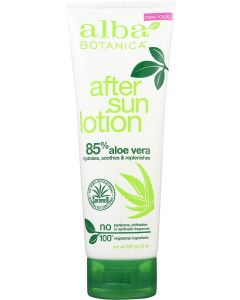 Hydrating After Sun Lotion %85 Aloe Vera 8 Oz
