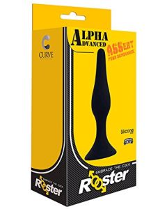 Rooster Alpha Advanced Silicone Butt Plug Black