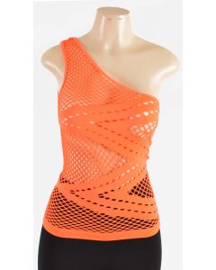 Women Seamless Single Shoulder Tank Top  AML9113 WK Apparel Lingerie