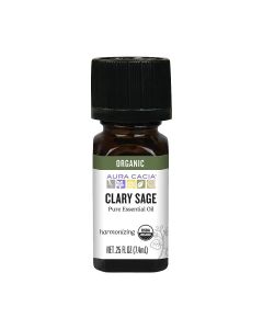 Bottle of Aura Cacia Clary Sage Essential Oil