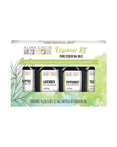 Lavender essential oil bottle in Aura Cacia essential oil kit