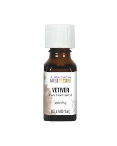 Aura Cacia Vetiver Essential Oil Bottle