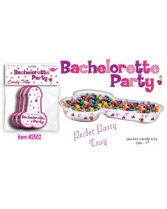 Bachelorette Pecker Candy Tray 3pk