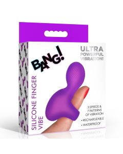 Bang! Silicone Finger Vibrator purple 3 speed