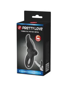 Pretty Love Vibrant Penis Ring 10 Functions Silicone box