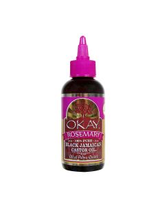 OKAY Pure Naturals Black Jamaican Castor Oil Rosemary 4oz