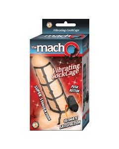 Vibrating Cock Cage Black The macho