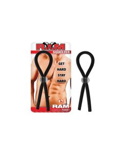 Cock Ring Black Squeezer Ram 