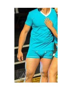 Aqua Cotton Unisex T- Shirt Romeo Whispers