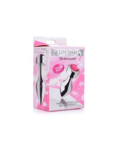 Booty Sparks Weighted Base Aluminum Plug Pink Gem Medium