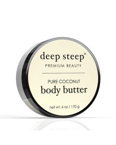 Pure Coconut Vegan Body Butter 6 Oz Deep Steep Premium Beauty