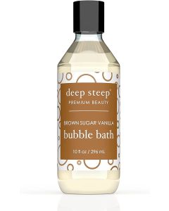Brown Sugar Vanilla Bubble Bath 10 Oz Gluten Free Vegan Deep Steep