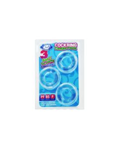 Cloud 9 Cockring Combo Clear Display 